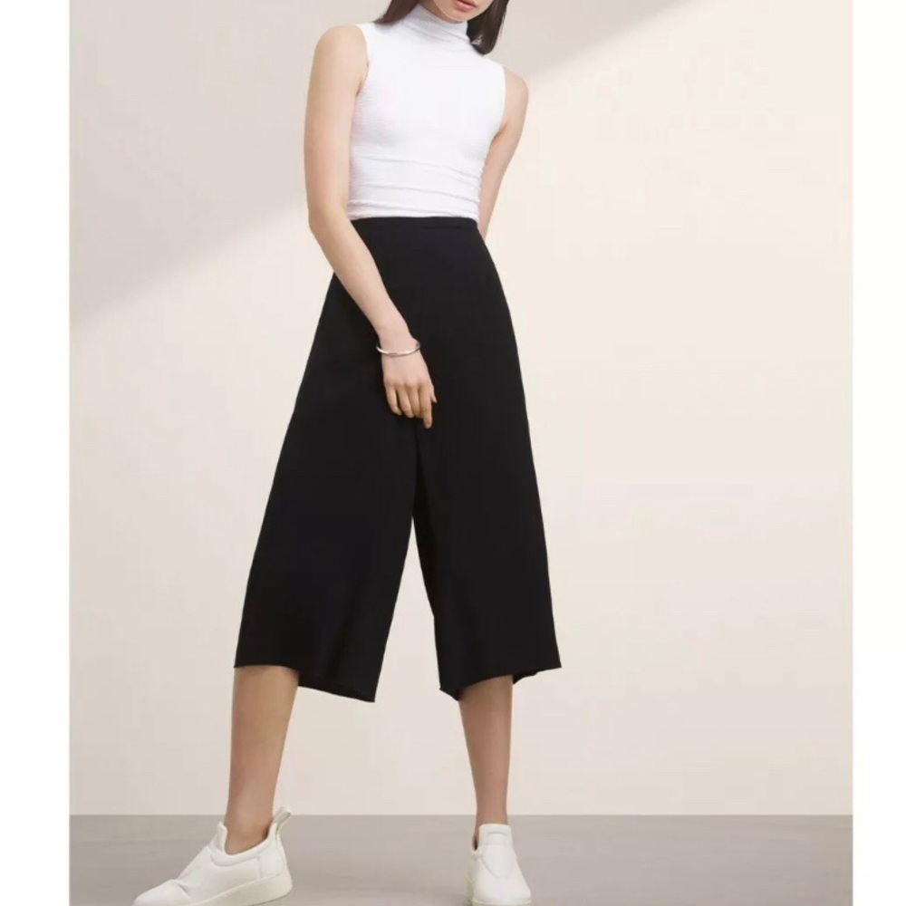 Aritzia Black Babaton Lazarus Culottes Sz4